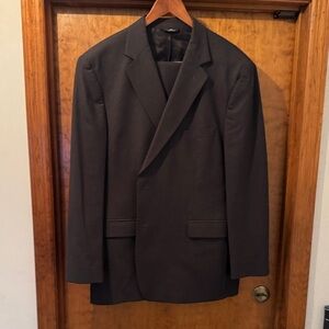 Brooks Brothers gray suit 48 regular wool lycra blend